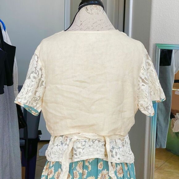 Y2k 80's Impressions Womens Dress Medium Button Floral Vintage Inspire Spring - Picture 5 of 9